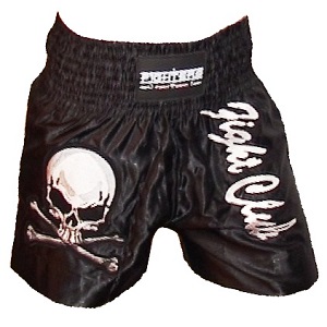 FIGHTERS - Muay Thai Shorts / Fight Club / Black / Small