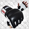 FIGHTERS - MMA Handschuhe / Cage Fight / Schwarz-Weiss / Large