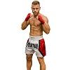 FIGHTERS - Muay Thai Shorts / Weiss-Rot / XL