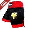FIGHTERS - Muay Thai Shorts / Albanien-Shqipëri / Schwarz / XL