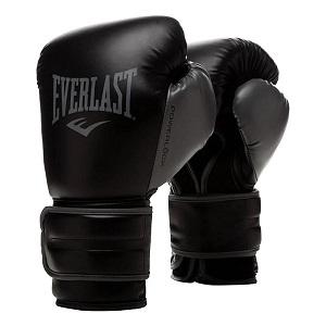 Everlast - Guantoni da Boxe / Powerlock Training Gloves / Nero-Grigio / 12 oz