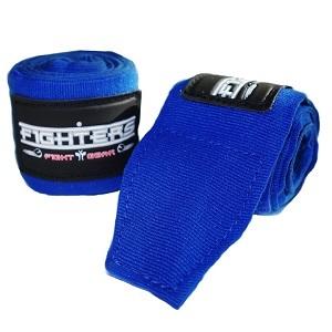 FIGHTERS - Bandages de Boxe / 450 cm / élastiques / Bleu