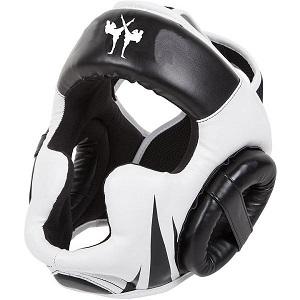 FIGHTERS - Headguard / Compact / Black-White / Large - XL