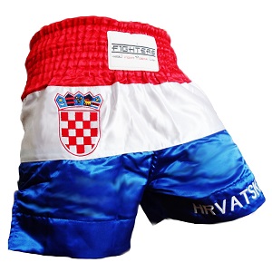 FIGHTERS - Pantalones Muay Thai / Croacia-Hrvatska / Grb / XL