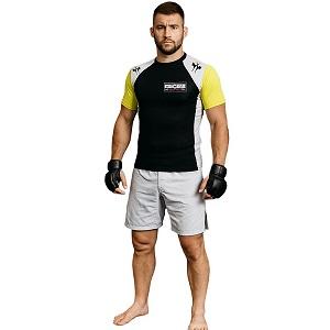 FIGHTERS - Rash Guard / Noir-Jaune / Small
