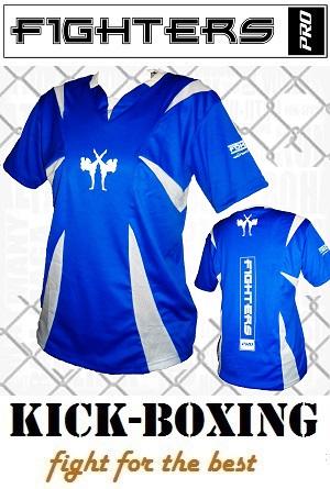 FIGHTERS - Camisa de kick boxing / Competition / Azul / XXS