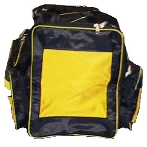 FIGHTERS - Borsa da palestra / Nero-Giallo / 90x45x40 cm