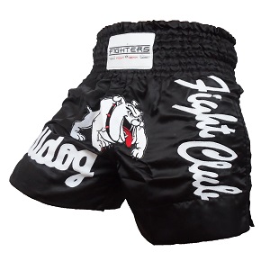 FIGHTERS - Pantalones Muay Thai / Bulldog  / Negro / Large