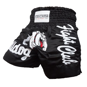 FIGHTERS - Muay Thai Shorts / Bulldog / Schwarz / XXL