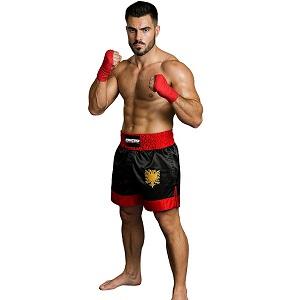 FIGHTERS - Short de Muay Thai / Albanie / Noir / Small