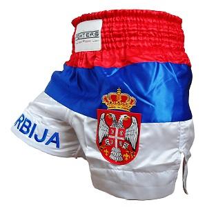 FIGHTERS - Shorts de Muay Thai / Serbie-Srbija / Gbr / Small
