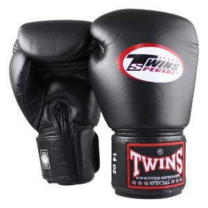 Twins - Guantes Boxeo / BG-N / Negro / 16 oz