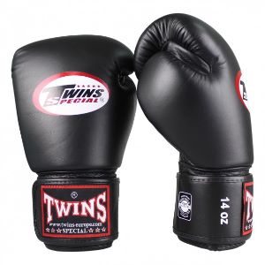 Twins - Guantes Boxeo / BG-N / Negro / 16 oz