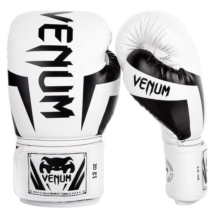 Venum - Boxhandschuhe / Elite / Weiss-Schwarz / 16 Oz