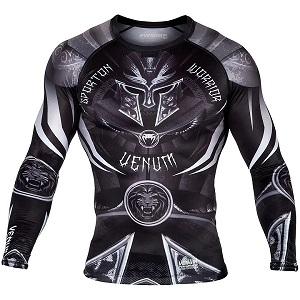 Venum - Rashguard / Gladiator 3.0 / Mangas Largas / Negro / XL