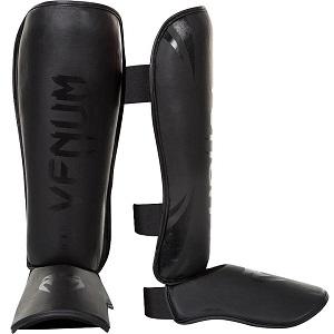 Venum - espinilleras / Challenger / Negro-Negro / Medium