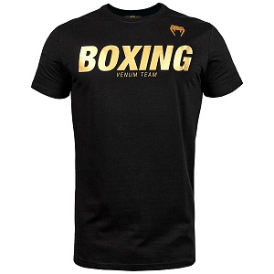 Venum - T-Shirt / Boxing VT / Black-Gold / Medium