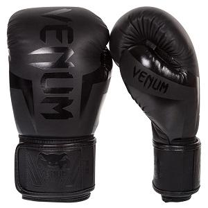 Venum - Boxing Gloves / Elite / Black-Matte / 12 Oz