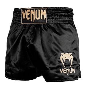 Venum - Short de Fitness / Classic  / Negro-Oro / XL