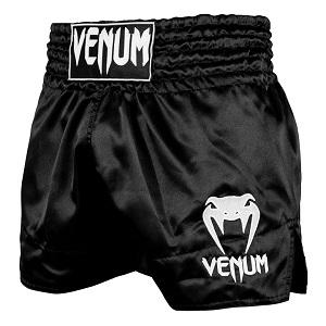 Venum - Short de Fitness / Classic  / Negro-Blanco / XL