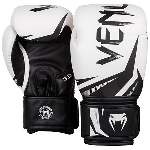 Venum - Guantoni da Boxe / Challenger 3.0 / Bianco-Nero / 16 oz